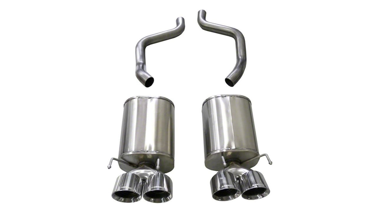 Corsa Performance Corvette Sport AxleBack Exhaust with Polished Tips