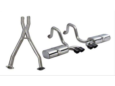 Corsa Performance Sport Cat-Back Exhaust with Black Quad Tips (97-04 Corvette C5)