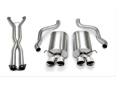 Corsa Performance Sport Cat-Back Exhaust with Polished Tips (2005 Corvette C6; 06-08 Corvette C6 Base w/ Manual Transmission)