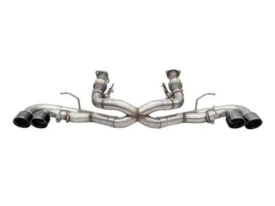Corsa Performance Track Series Cat-Back Exhaust with Black Tips (20-24 6.2L Corvette C8 w/ AFM Valves & w/o NPP Dual Mode Exhaust