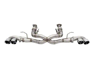 Corsa Performance Track Series Cat-Back Exhaust with Polished Tips (20-25 6.2L Corvette C8 w/ AFM Valves & w/o NPP Dual Mode Exhaust