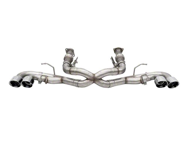 Corsa Performance Track Series Cat-Back Exhaust with Polished Tips (20-24 6.2L Corvette C8 w/ AFM Valves & w/o NPP Dual Mode Exhaust