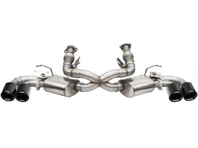 Corsa Performance Variable Cat-Back Exhaust with Black Carbon Fiber Tips (20-25 6.2L Corvette C8 w/ NPP Dual Mode Exhaust)