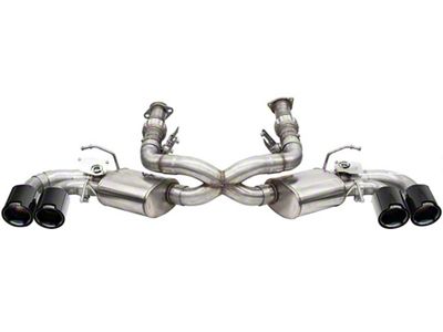 Corsa Performance Variable Cat-Back Exhaust with Black Carbon Fiber Tips (20-24 6.2L Corvette C8 w/ NPP Dual Mode Exhaust)