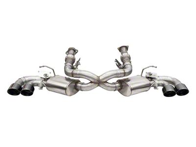 Corsa Performance Variable Cat-Back Exhaust with Black Tips (20-25 6.2L Corvette C8 w/ NPP Dual Mode Exhaust)