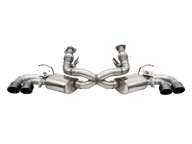 Corsa Performance Variable Cat-Back Exhaust with Black Tips (20-24 6.2L Corvette C8 w/ NPP Dual Mode Exhaust)