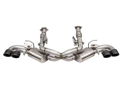 Corsa Performance Variable Cat-Back Exhaust with Black Tips and AFM Simulators (20-25 6.2L Corvette C8 w/ NPP Dual Mode Exhaust)