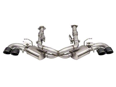 Corsa Performance Variable Cat-Back Exhaust with Black Tips and AFM Simulators (20-24 6.2L Corvette C8 w/ NPP Dual Mode Exhaust)