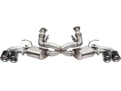 Corsa Performance Variable Cat-Back Exhaust with Polished Carbon Fiber Tips (20-24 6.2L Corvette C8 w/ NPP Dual Mode Exhaust)