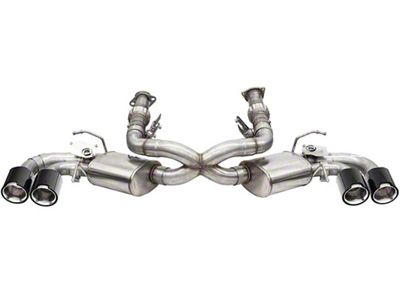 Corsa Performance Variable Cat-Back Exhaust with Polished Carbon Fiber Tips (20-25 6.2L Corvette C8 w/ NPP Dual Mode Exhaust)