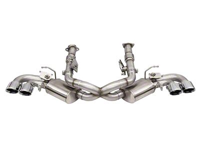 Corsa Performance Variable Cat-Back Exhaust with Polished Tips and AFM Simulators (20-25 6.2L Corvette C8 w/ NPP Dual Mode Exhaust)