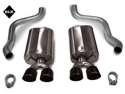 Corsa Performance Xtreme Axle-Back Exhaust with Black Tips (05-08 Corvette C6, Excluding Z06)
