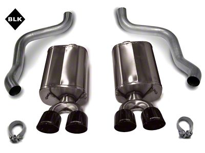 Corsa Performance Xtreme Axle-Back Exhaust with Black Tips (05-08 Corvette C6)