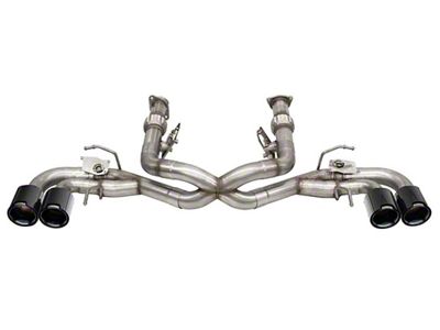 Corsa Performance Xtreme Cat-Back Exhaust with Black Carbon Fiber Tips (20-25 6.2L Corvette C8 w/o NPP Dual Mode Exhaust)