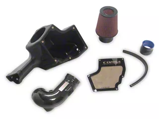 Corsa Performance Closed Box Cold Air Intake with DryTech 3D Dry Filter; Carbon Fiber (18-23 Mustang GT)