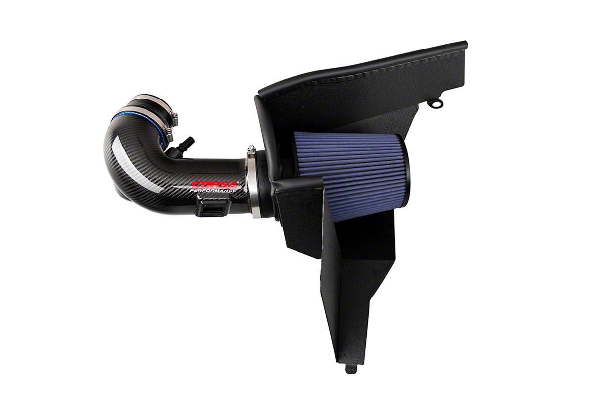 Corsa Performance Open Element Cold Air Intake with MaxFlow 5 Oiled Filter; Carbon Fiber (18-23 Mustang GT)