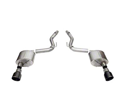 Corsa Performance Sport Axle-Back Exhaust with Black Tips (2024 Mustang GT Fastback w/o Active Exhaust)