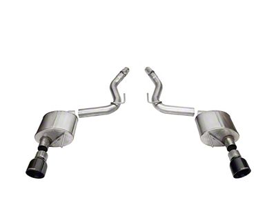 Corsa Performance Sport Axle-Back Exhaust with Black Tips (24-25 Mustang GT Fastback w/o Active Exhaust)