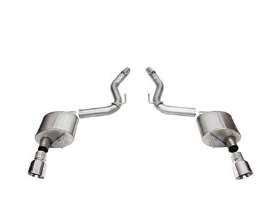Corsa Performance Sport Axle-Back Exhaust with Polished Tips (2024 Mustang GT Fastback w/o Active Exhaust)