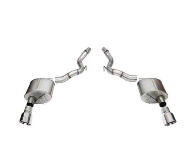 Corsa Performance Sport Axle-Back Exhaust with Polished Tips (24-25 Mustang GT Convertible w/o Active Exhaust)