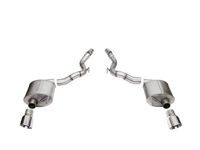 Corsa Performance Sport Axle-Back Exhaust with Polished Tips (2024 Mustang GT Convertible w/o Active Exhaust)