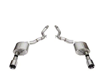 Corsa Performance Sport Axle-Back Exhaust with Straight Cut Polished Tips (24-25 Mustang GT Convertible w/o Active Exhaust)