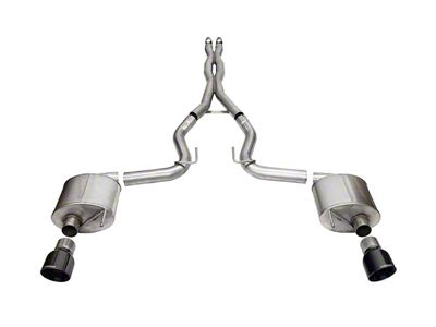 Corsa Performance Sport Cat-Back Exhaust with Black Tips (24-25 Mustang GT Fastback w/o Active Exhaust)
