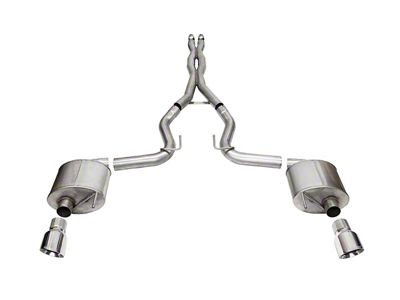 Corsa Performance Sport Cat-Back Exhaust with Polished Tips (24-25 Mustang GT Fastback w/o Active Exhaust)