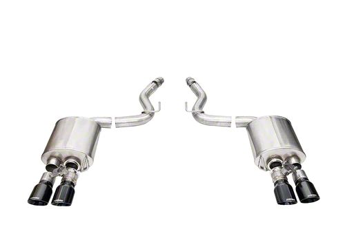 Corsa Performance Sport Valved Cat-Back Exhaust with Pro-Series Black Tips (2024 Mustang GT Fastback w/ Active Exhaust)