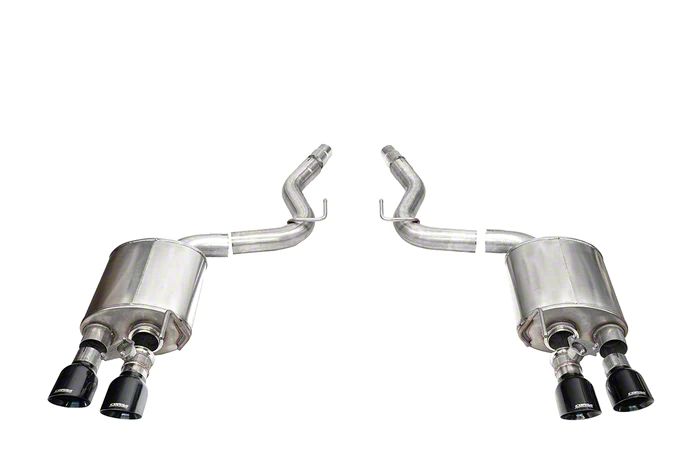 Corsa Performance Sport Valved Cat-Back Exhaust with Pro-Series Black Tips (2024 Mustang Dark Horse)