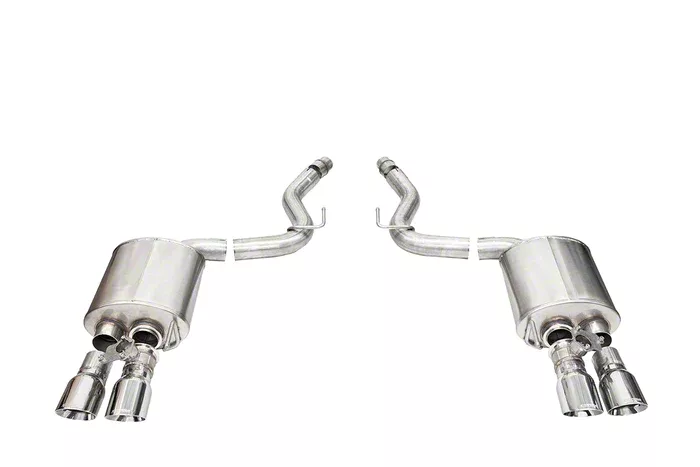 Corsa Performance Sport Valved Cat-Back Exhaust with Pro-Series Polished Tips (2024 Mustang GT Fastback w/ Active Exhaust)