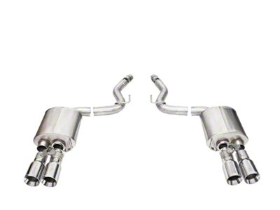Corsa Performance Sport Valved Cat-Back Exhaust with Straight Cut Polished Tips (2024 Mustang GT Fastback w/ Active Exhaust)