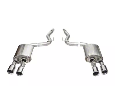 Corsa Performance Sport Valved Cat-Back Exhaust with Straight Cut Polished Tips (24-25 Mustang Dark Horse)