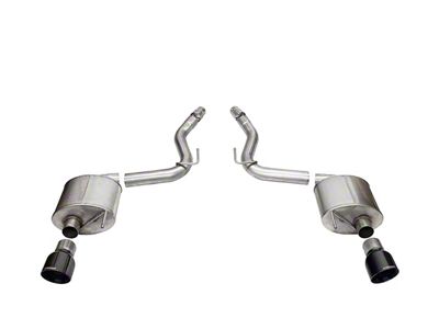 Corsa Performance Touring Axle-Back Exhaust with Black Tips (2024 Mustang GT Fastback w/o Active Exhaust)