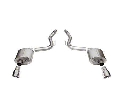 Corsa Performance Touring Axle-Back Exhaust with Polished Tips (2024 Mustang GT Fastback w/o Active Exhaust)