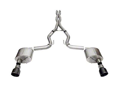 Corsa Performance Xtreme Cat-Back Exhaust with Black Tips (2024 Mustang GT Fastback w/o Active Exhaust)