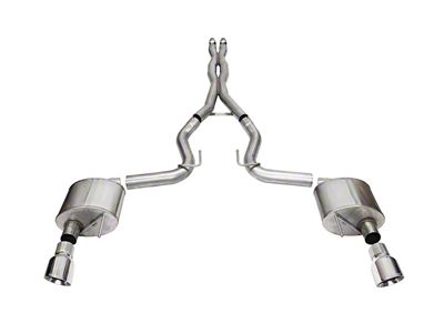 Corsa Performance Xtreme Cat-Back Exhaust with Polished Tips (2024 Mustang GT Fastback w/o Active Exhaust)