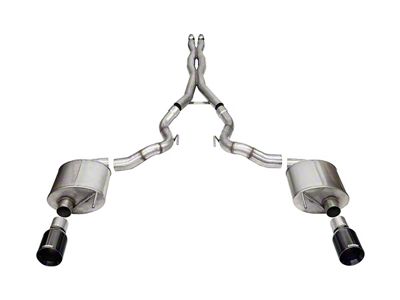 Corsa Performance Xtreme Cat-Back Exhaust with Straight Cut Black Tips (24-25 Mustang GT Convertible w/o Active Exhaust)