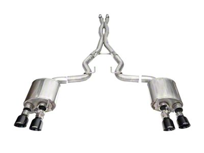 Corsa Performance Xtreme Valved Cat-Back Exhaust with Pro-Series Black Tips (24-25 Mustang Dark Horse)