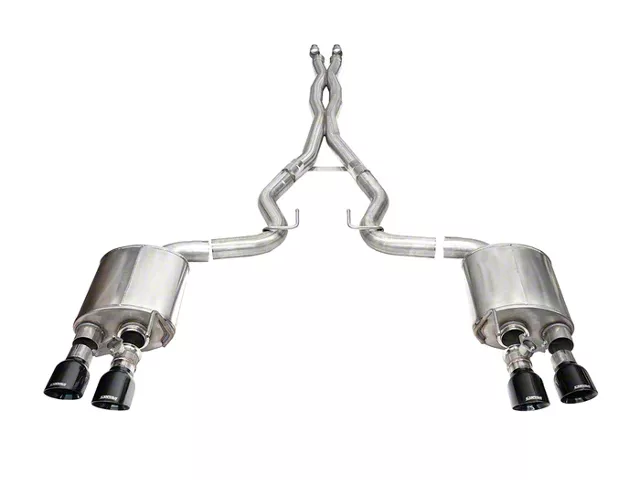Corsa Performance Xtreme Valved Cat-Back Exhaust with Pro-Series Black Tips (2024 Mustang Dark Horse)