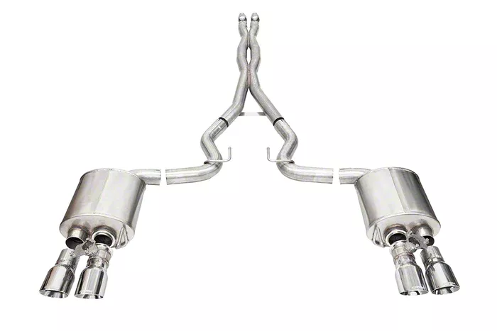 Corsa Performance Xtreme Valved Cat-Back Exhaust with Pro-Series Polished Tips (2024 Mustang GT Fastback w/ Active Exhaust)