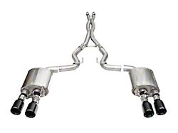 Corsa Performance Xtreme Valved Cat-Back Exhaust with Straight Cut Black Tips (24-25 Mustang Dark Horse)