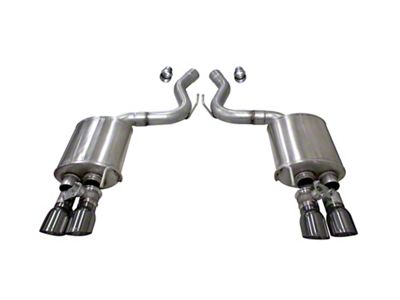 Corsa Performance Sport Axle-Back Exhaust with Gunmetal Tips (18-23 Mustang GT Fastback w/ Active Exhaust)