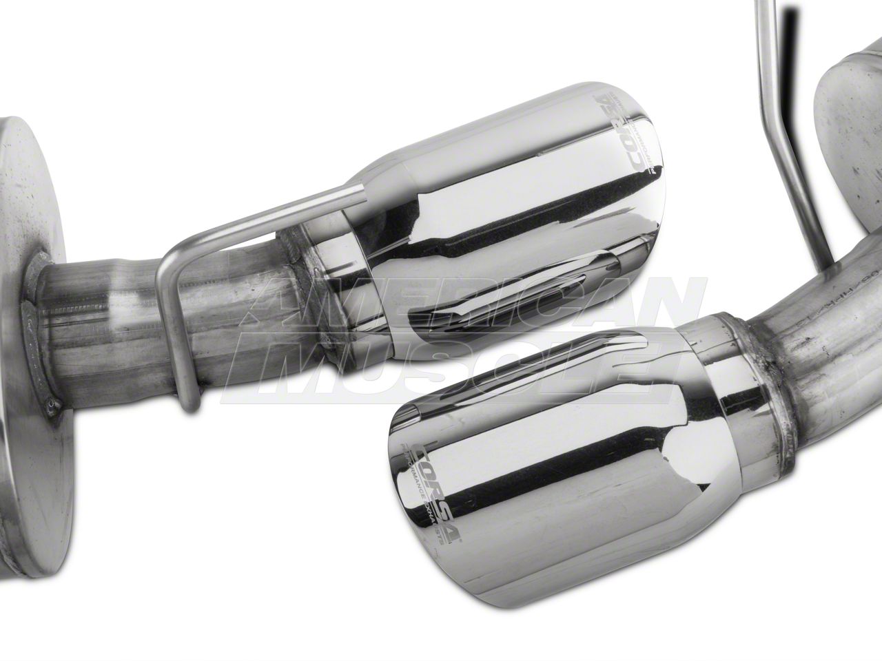 Corsa Performance Mustang Sport Axle-Back Exhaust with Polished