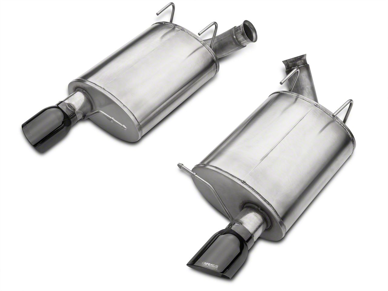 CORSA Sport / 3.0 in Axle-Back w X-Pipe 4.0 in Twin Tips | 2013-2014 Ford Mustang GT500 (14323)