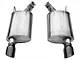 Corsa Performance Sport Axle-Back Exhaust with Black Tips (11-12 Mustang GT500)