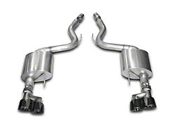 Corsa Performance Sport Axle-Back Exhaust with Black Quad Tips (15-17 Mustang GT Premium Fastback)
