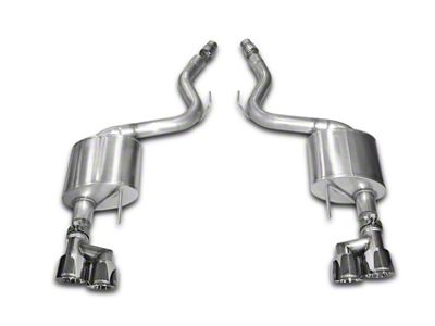Corsa Performance Sport Axle-Back Exhaust with Polished Quad Tips (15-17 Mustang GT Premium Fastback)
