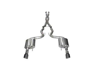 Corsa Performance Sport Cat-Back Exhaust with Gunmetal Tips (15-17 Mustang GT Fastback)