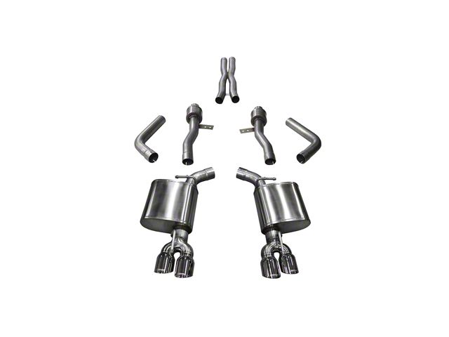 Corsa Performance Sport Cat-Back Exhaust with Twin Polished Round Tips (15-23 6.2L HEMI Challenger)